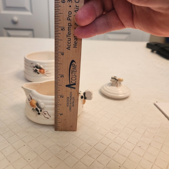 Beehive Creamer And Sugar 3 Piece Set Made In Japan - Picture 8 of 13